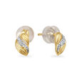 Paisley Power Yellow Gold Stud Earrings,,hi-res view 2
