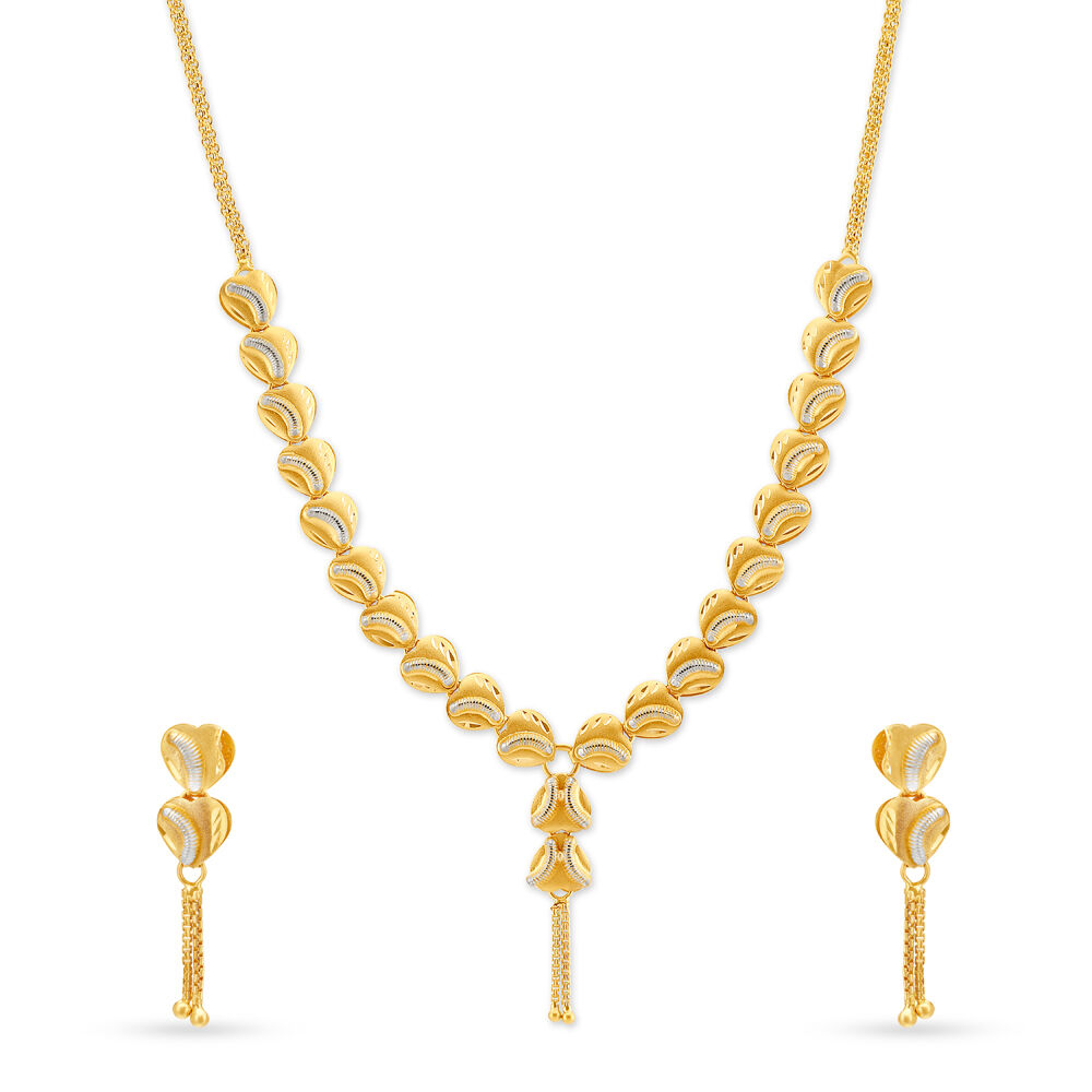 Tanishq gold necklace online shopping on sale
