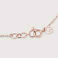 Double Circle Gold & Diamond Pendant with Chain,,hi-res view 4