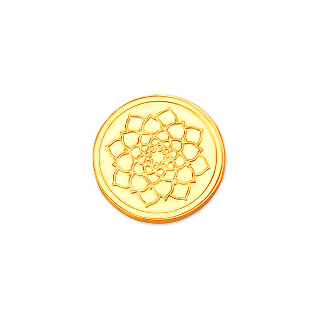 2 GM 22 Karat Stunning Lotus Gold  Coin,,hi-res image number null