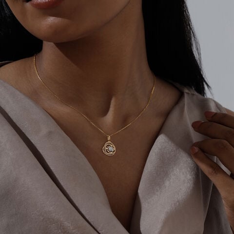 Fluid Bloom Diamond Pendant