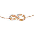 14KT Rose Gold Enthralling Circles Diamond Bracelet,,hi-res view 3