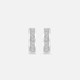 Sleek Classic Silver Stud Earrings,,hi-res view 3