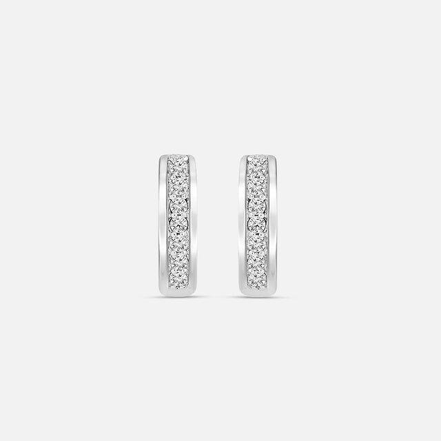 Sleek Classic Silver Stud Earrings,,hi-res image number null