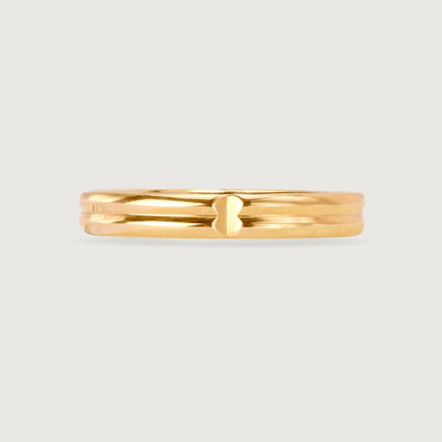 Evermore Band 18KT Rose Gold Couple Ring -Single Piece,,hi-res image number null