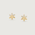 Light Buzz Diamond Stud Earrings,,hi-res view 3