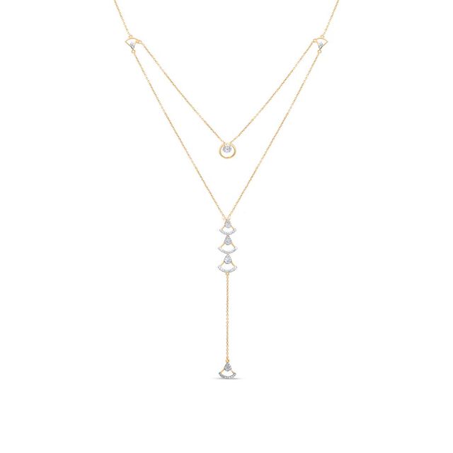 14kt Yellow Gold Minimalistic Diamond Necklace,,hi-res image number null