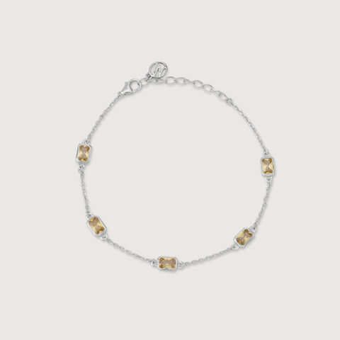 Golden Gleam Silver Bracelet