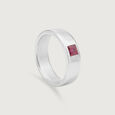 Bold Aura Silver Ring,,hi-res view 3