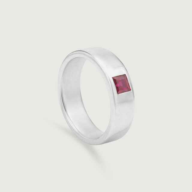 Bold Aura Silver Ring,,hi-res image number null
