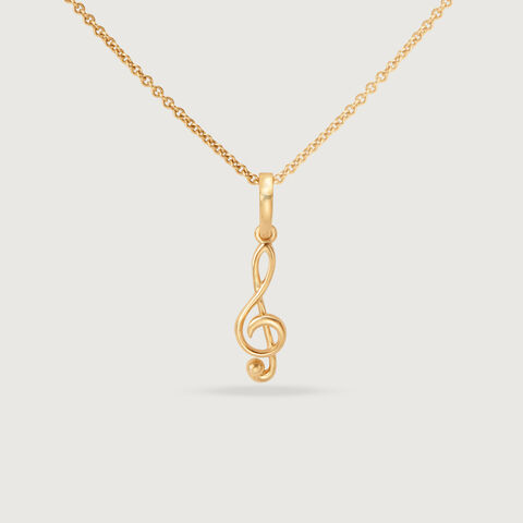 Melodic Mosaic 14KT Gold Pendant