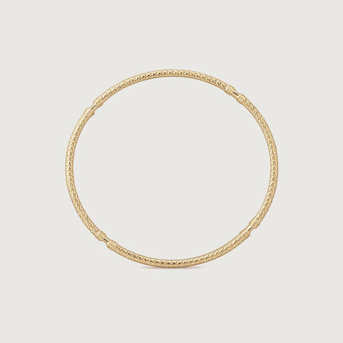 Textured Classic Gold Bangle