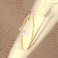 Graceful Twirl Diamond Bangle,,hi-res view 1
