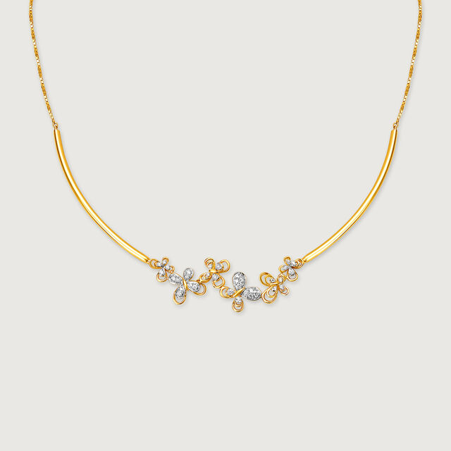 Butterfly Garden Diamond Necklace,,hi-res image number null