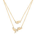 14 KT Yellow Gold Constellation Layered Diamond Necklace,,hi-res view 1
