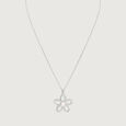 Double Loop Silver Necklace,,hi-res view 4