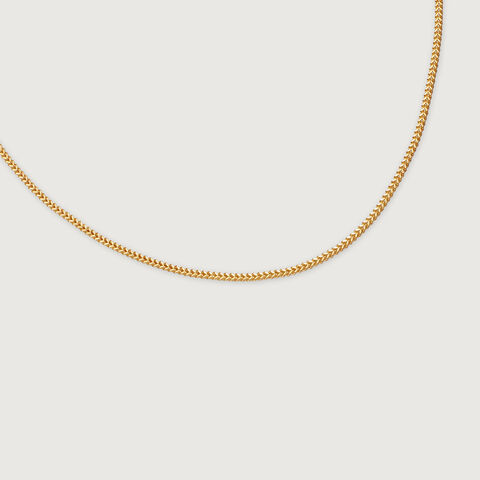 22KT Yellow Gold Effulgent Subtle Heart Carved Motif Gold Chain