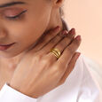 Chic Layers 18KT Gold Finger Ring,,hi-res view 2