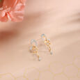 Spiral Buzz Cubic Zirconia Drop Earrings,,hi-res view 1