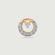 14KT Yellow Gold Diamond Nose Pin,,hi-res view 2