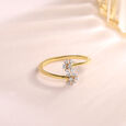 Blossom Brilliance Gold & Diamond Finger Ring,,hi-res view 1