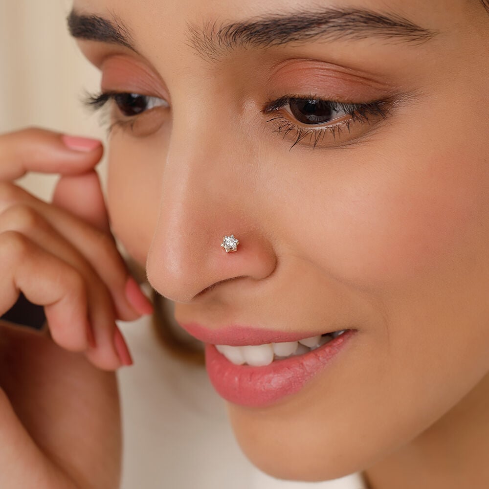 Mharashtrian Nose Stud Indian Nathni Non Piercing Big Nose Ring Nose Jewelry  | eBay