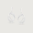 Celestial Orbit Silver Drop Earrings,,hi-res view 3