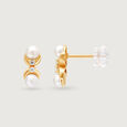 Pearlescent Universe 14Kt Pearl Stud Earring,,hi-res view 3