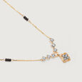 Clover Mosaic 14 Kt Gold and Diamond Mangalsutra,,hi-res view 4