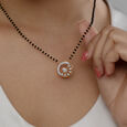 Timeless Shine Gold and Diamond Mangalsutra,,hi-res view 2