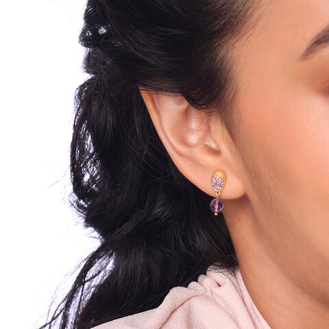 Lilac Pop Amethyst Earrings