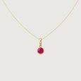 Structured Sleek Ruby Gold Pendant,,hi-res view 4