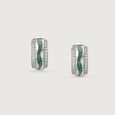 Sway Stunner Silver Hoop Earrings,,hi-res view 4