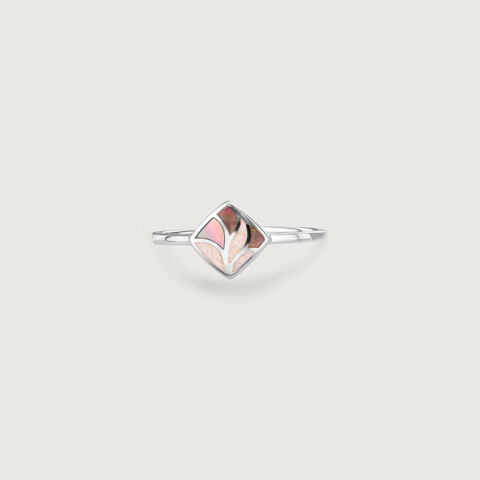 Dreamy Artistic Opal Silver Ring