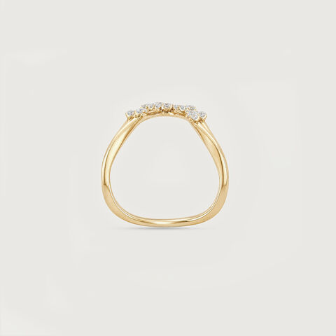 Serene Drift Diamond Ring