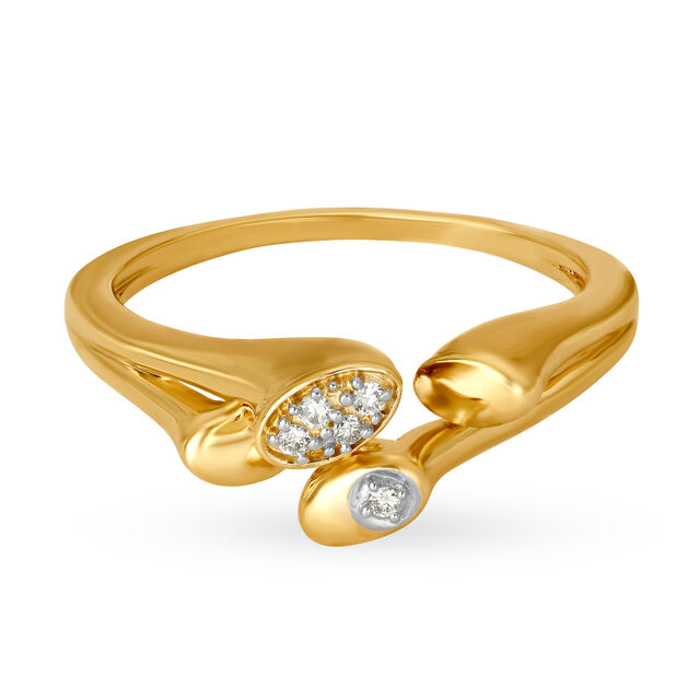 14 kt Diamond Loves to Go to Work Finger Ring,,hi-res image number null