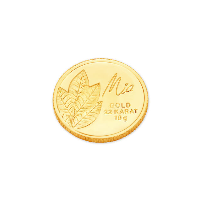 10 GM 22 Karat  Sublime Mango Leaf Gold Coin,,hi-res image number null