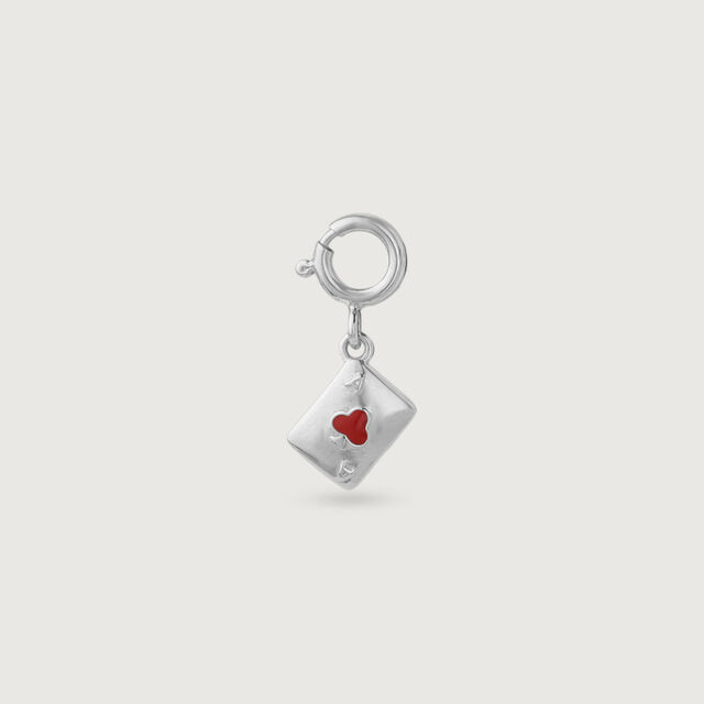Playful Clover Silver Charm,,hi-res image number null