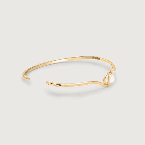Aura Knot Pearl Bangle