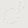 Flutter Bloom Silver Anklet,,hi-res view 4