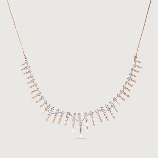 Retro Chic Gold & Diamond Necklace,,hi-res image number null