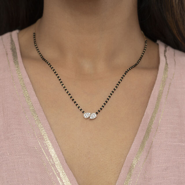 Forever Linked Gold and Diamond Mangalsutra,,hi-res image number null