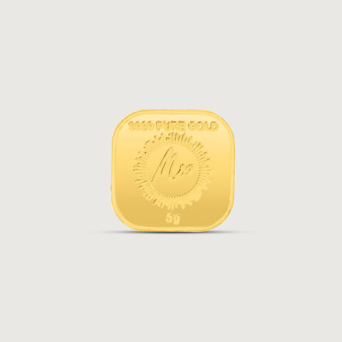 5 gm 24 Karat Gayatri Mantra Gold Coin (9999 Purity)
