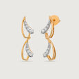 Glam Garden 14 Kt Gold and Diamond Drop Earrings,,hi-res view 4