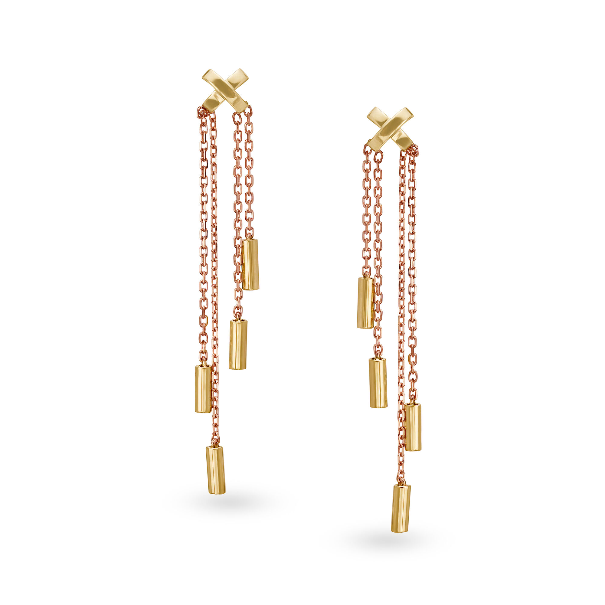 Mia By Tanishq 18kt Rose Gold Sea Shell-Like Earrings | Earrings, Gorgeous  earrings, Rose gold earrings