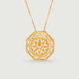 Warli Symmetry 22KT Gold Pendant,,hi-res view 3
