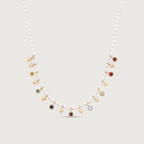 Navratna Charm Diamond Necklace