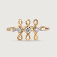 Kollam Glam Gold and Diamond Ring,,hi-res view 3