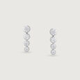 Radiant Line Silver Drop Earrings,,hi-res view 5