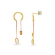 14KT Yellow Gold Drop Earrings,,hi-res view 2
